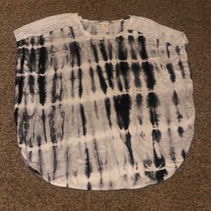 Tie dye flowy top